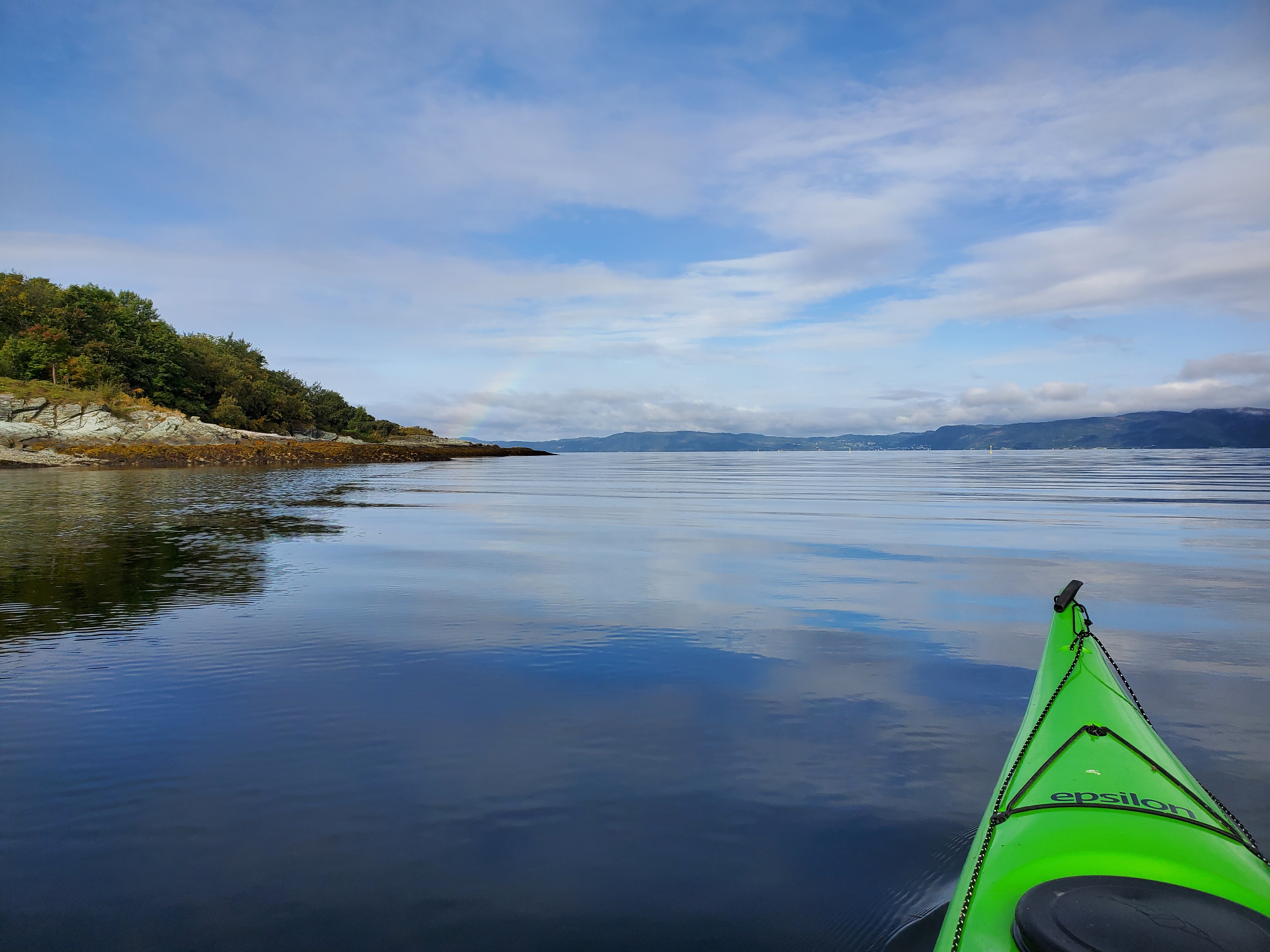 Kayaking on Trondheim fjord